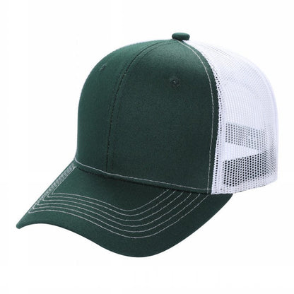 Unbranded 6-Panel Curve Trucker Hat, Blank Mesh Back Cap