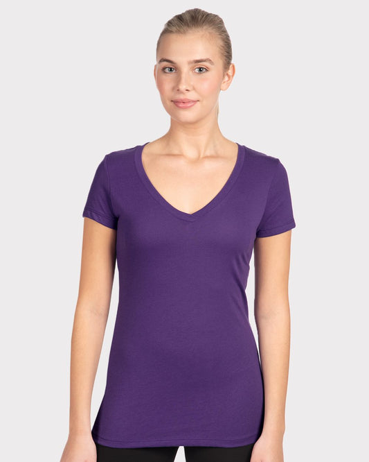 Next Level 1540 Women's Ideal V-Neck Tee - Star Hats & Embroidery