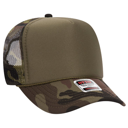 OTTO 39-165 5-Panel High Crown Foam Trucker Hat