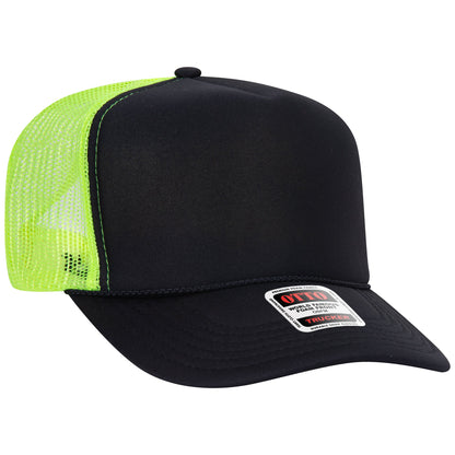 OTTO 39-165 5-Panel High Crown Foam Trucker Hat