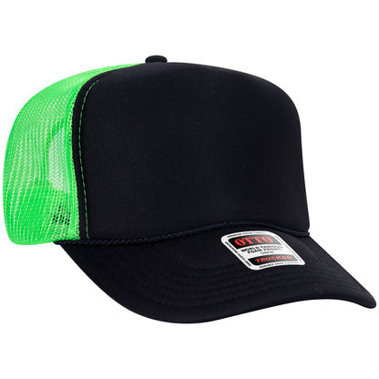 OTTO 39-165 5-Panel High Crown Foam Trucker Hat