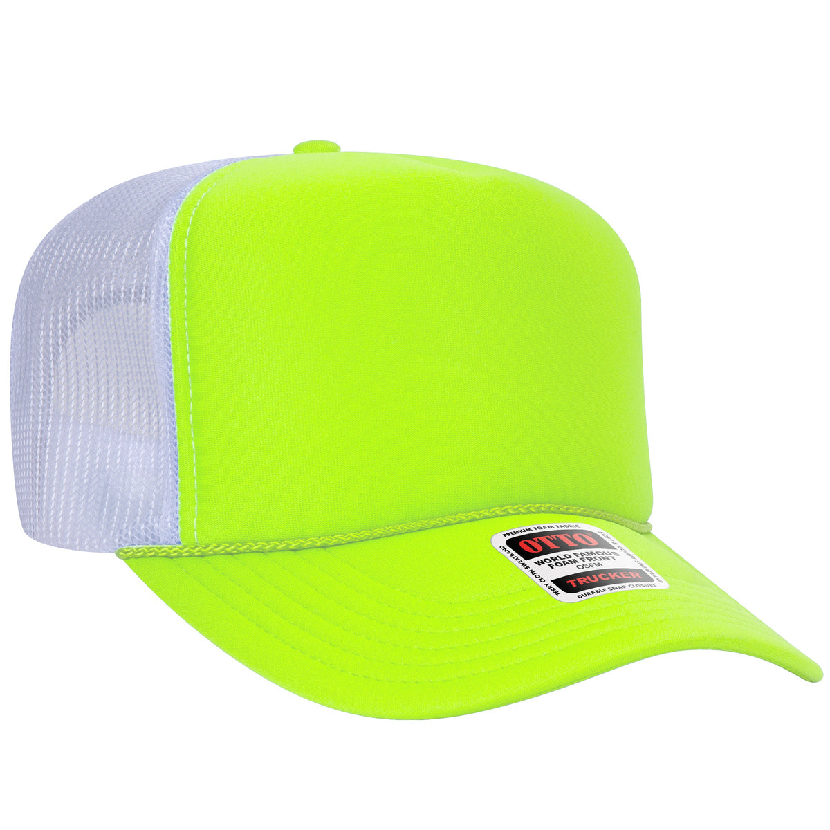 OTTO 39-165 5-Panel High Crown Foam Trucker Hat