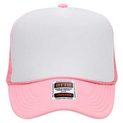 Otto 5-Panel High Crown Foam Trucker Hats Mesh Back Cap - 39-165