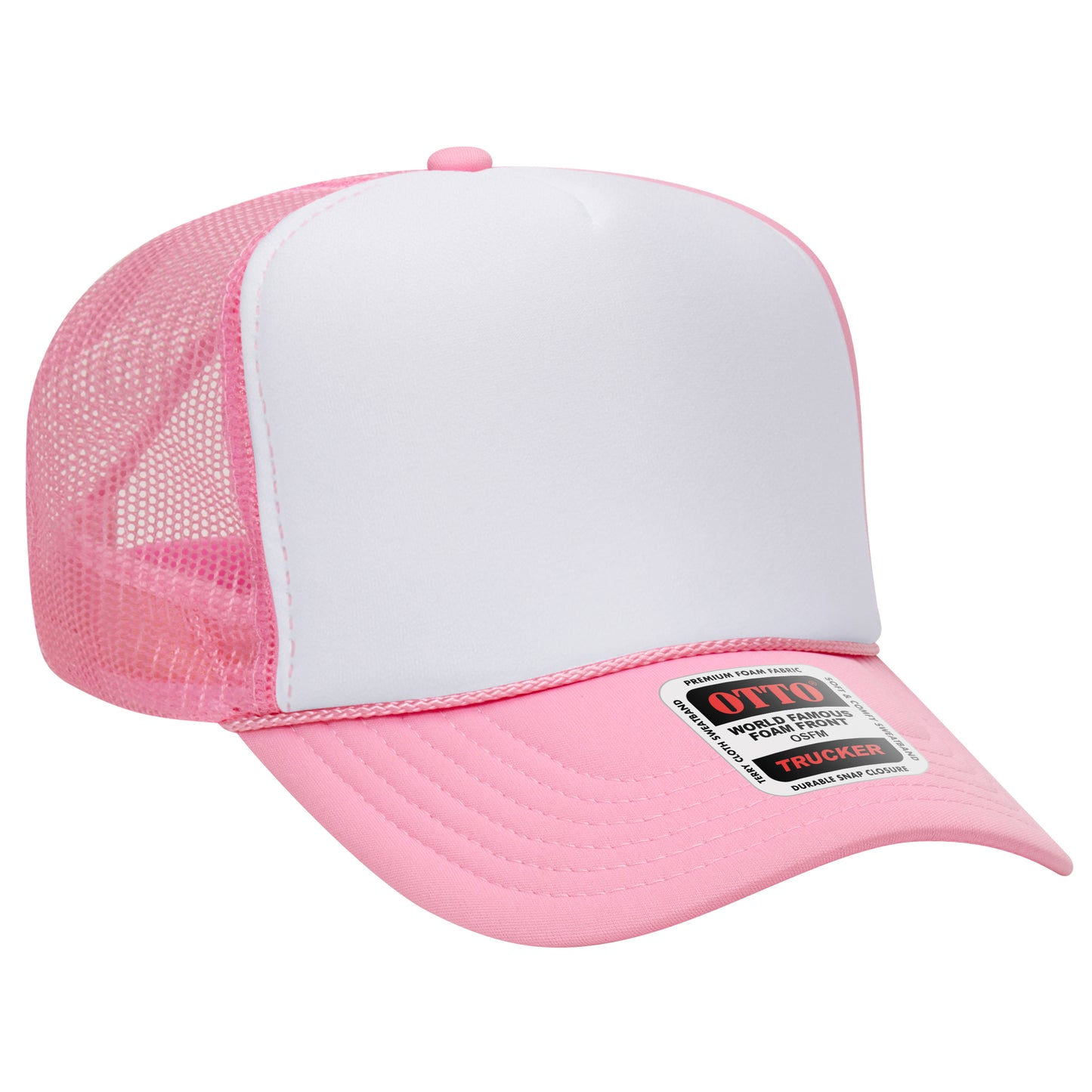 Otto 5-Panel High Crown Foam Trucker Hats Mesh Back Cap - 39-165