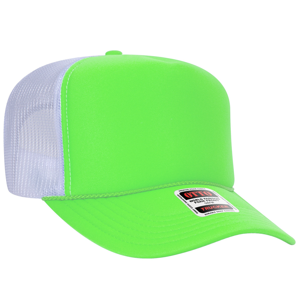 OTTO 39-165 5-Panel High Crown Foam Trucker Hat