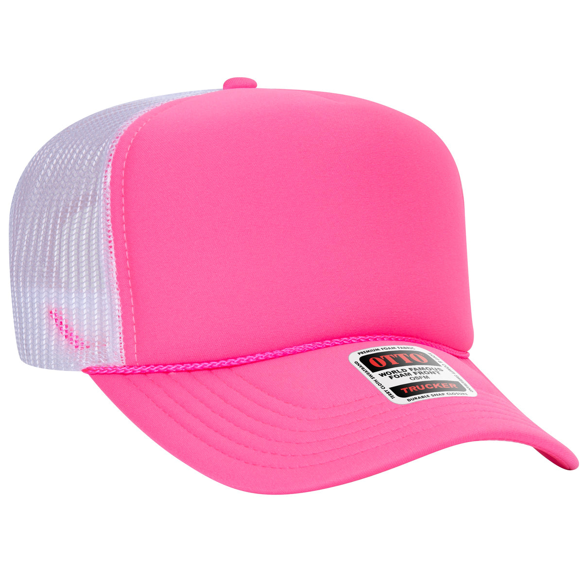 OTTO 39-165 5-Panel High Crown Foam Trucker Hat