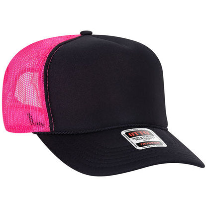 OTTO 39-165 5-Panel High Crown Foam Trucker Hat