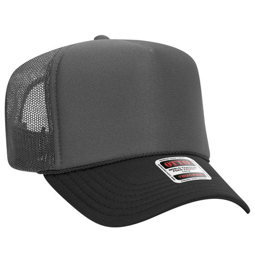 OTTO 39-165 5-Panel High Crown Foam Trucker Hat