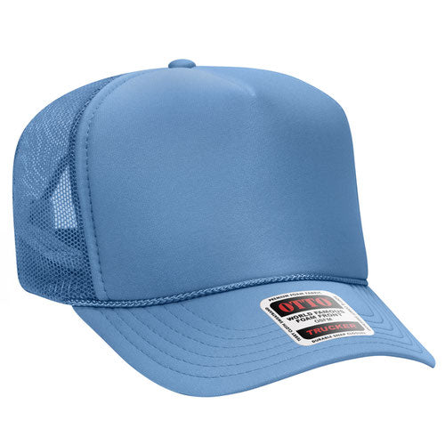 OTTO 39-165 5-Panel High Crown Foam Trucker Hat - Star Hats & Embroidery