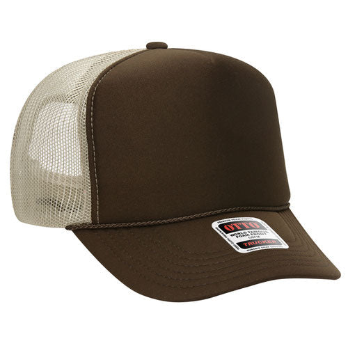 OTTO 39-165 5-Panel High Crown Foam Trucker Hat
