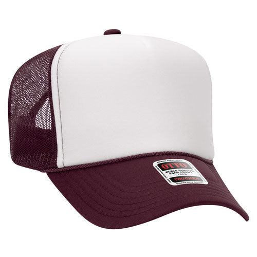 OTTO 39-165 5-Panel High Crown Foam Trucker Hat