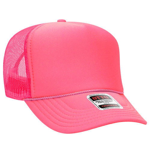 OTTO 39-165 5-Panel High Crown Foam Trucker Hat