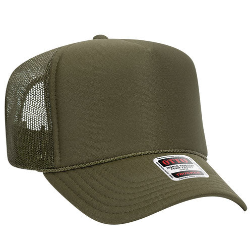 OTTO 39-165 5-Panel High Crown Foam Trucker Hat