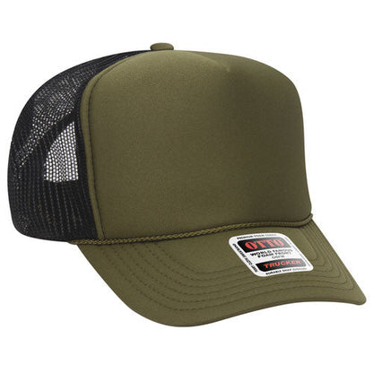 OTTO 39-165 5-Panel High Crown Foam Trucker Hat
