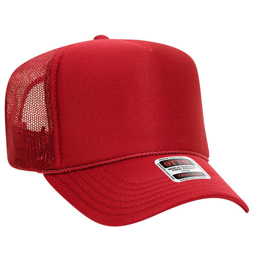 OTTO 39-165 5-Panel High Crown Foam Trucker Hat
