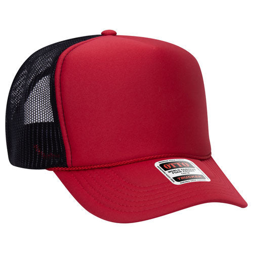 OTTO 39-165 5-Panel High Crown Foam Trucker Hat