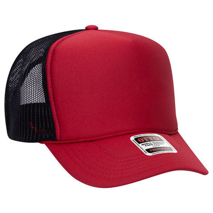 OTTO 39-165 5-Panel High Crown Foam Trucker Hat
