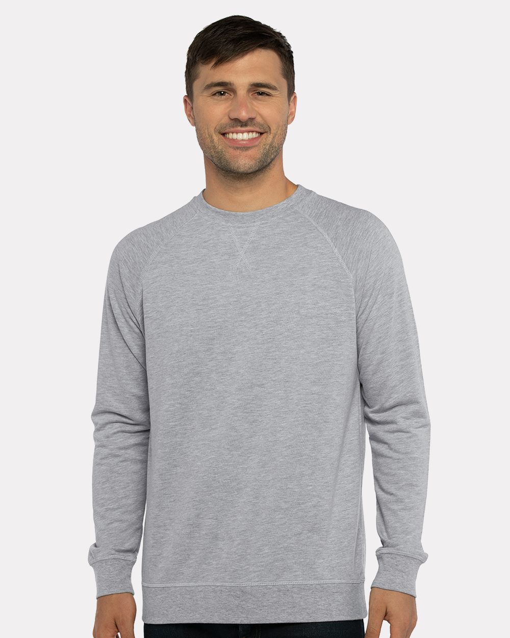 Next Level 9000 Unisex Laguna Raglan Crewneck Sweatshirt