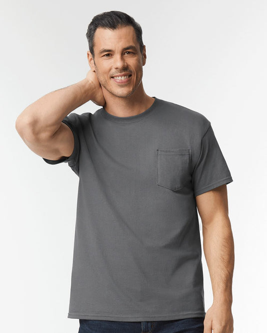 Gildan 5300 Unisex Heavy Cotton™ Pocket T-Shirt - Star Hats & Embroidery