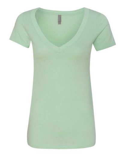Next Level 6640 Women’s CVC Deep V-Neck Tee
