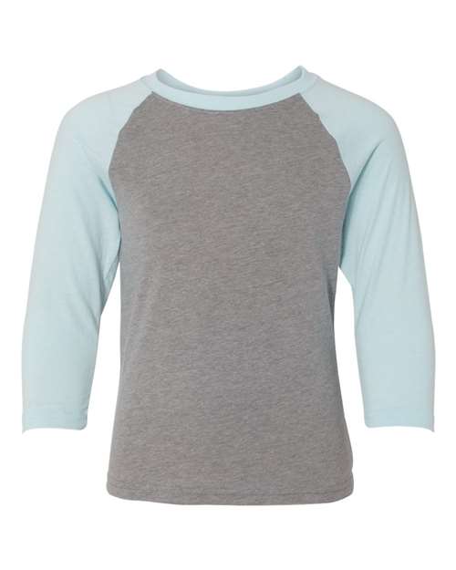 Ice Blue Sleeves/ Dark Heather Grey Body color variant