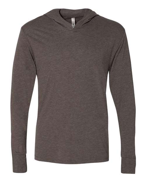 Next Level 6021 Unisex Triblend Hooded Long Sleeve Pullover Tee