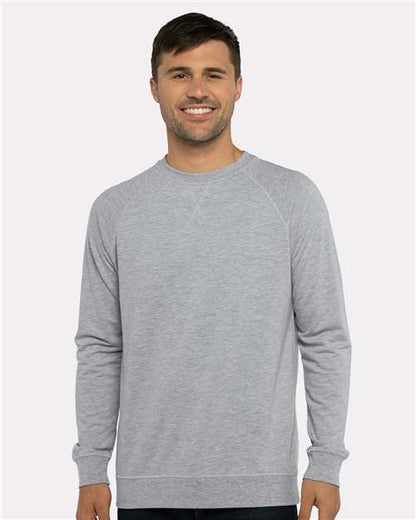 Next Level 9000 Unisex Laguna Raglan Crewneck Sweatshirt