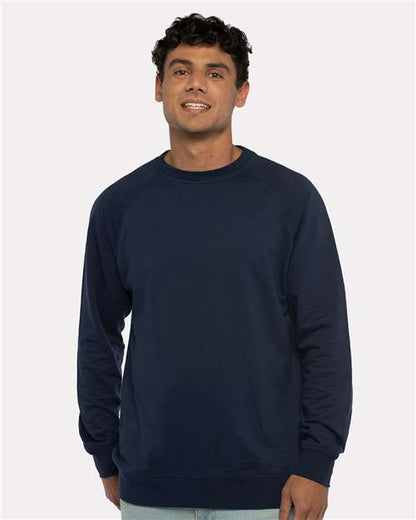 Next Level 9000 Unisex Laguna Raglan Crewneck Sweatshirt
