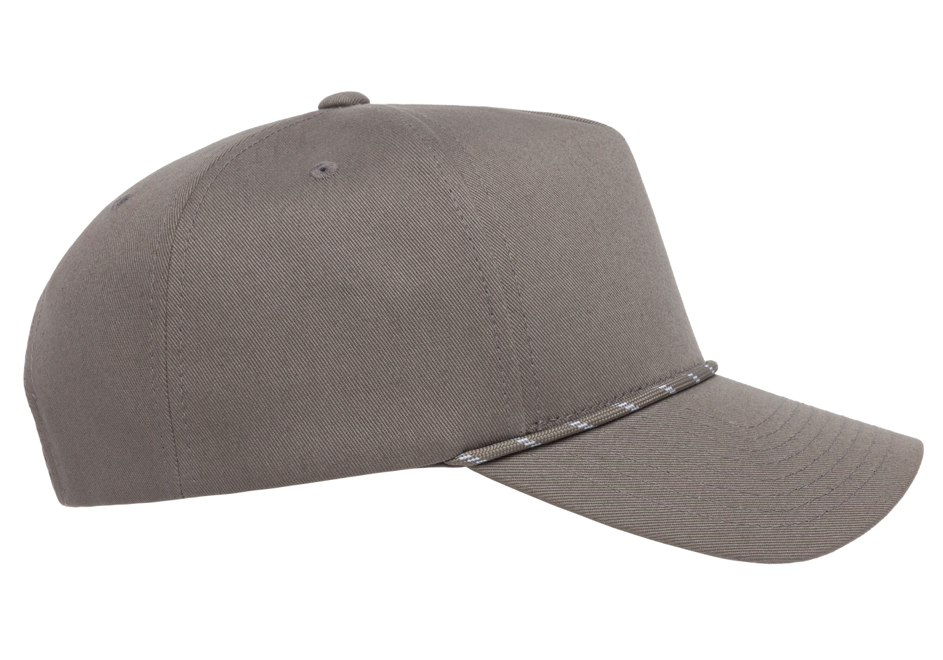 YP Classics 5079BD Retro Cotton Blend 5-Panel Snapback Cap with Braided Rope