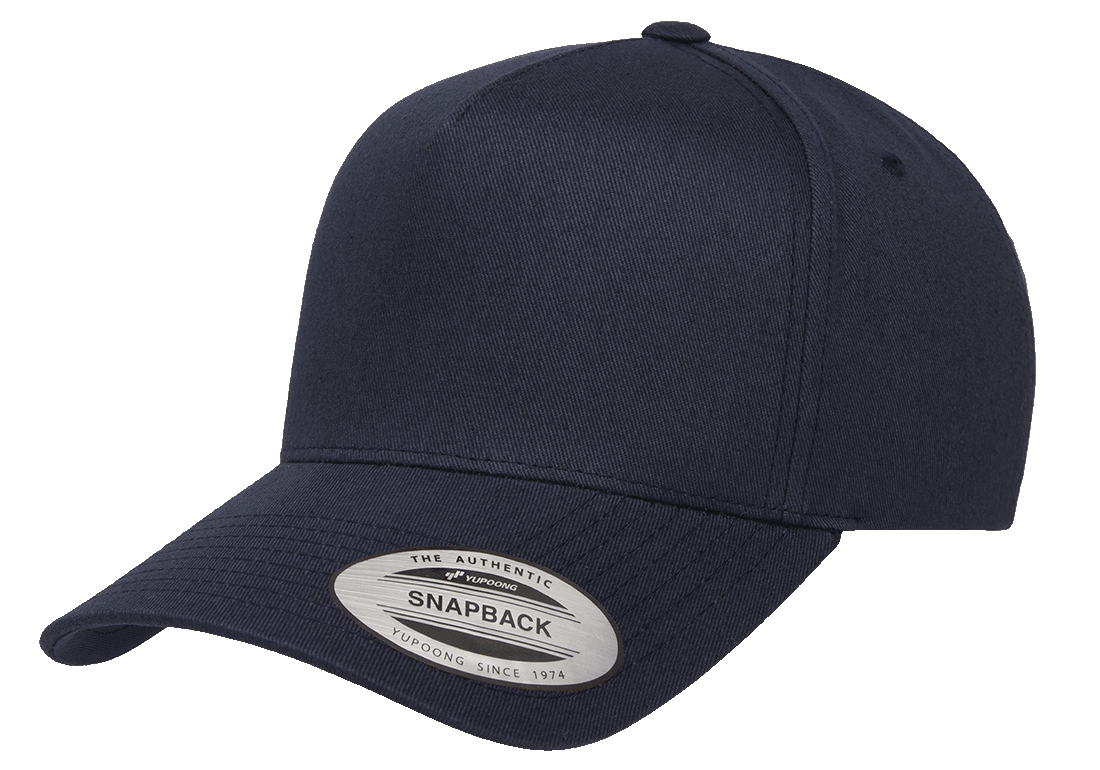 YP Classics® 5079 Retro Cotton Blend 5-Panel Snapback Cap