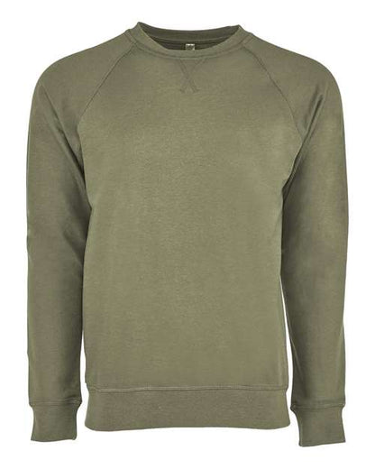 Next Level 9000 Unisex Laguna Raglan Crewneck Sweatshirt