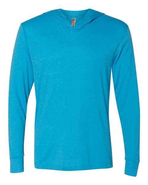 Next Level 6021 Unisex Triblend Hooded Long Sleeve Pullover Tee