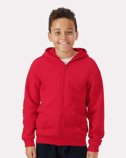 Gildan 18600B Youth Heavy Blend™ Full-Zip Hooded Sweatshirt