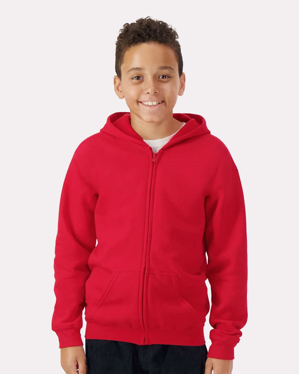Gildan 18600B Youth Heavy Blend™ Full-Zip Hooded Sweatshirt