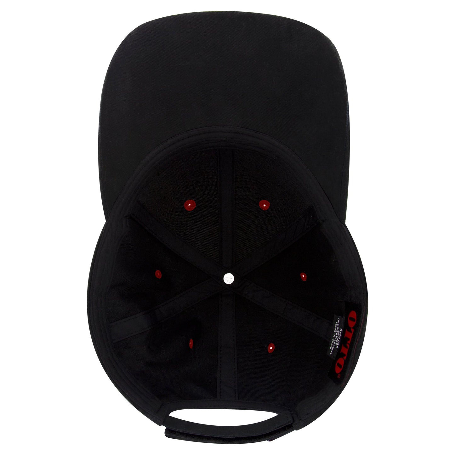 OTTO CAP 58-755 6 Panel Low Profile Baseball Cap US Flag Flame Design Hat