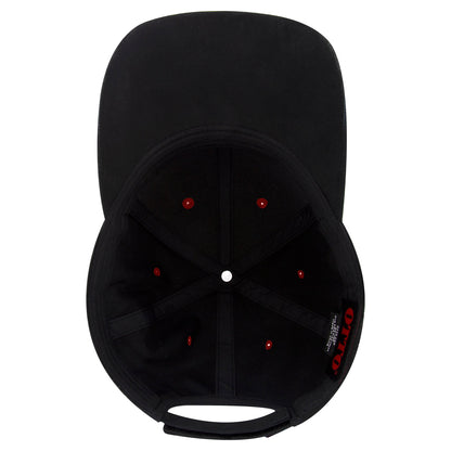 OTTO CAP 58-755 6 Panel Low Profile Baseball Cap US Flag Flame Design Hat
