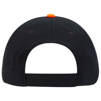 OTTO CAP 58-755 6 Panel Low Profile Baseball Cap US Flag Flame Design Hat