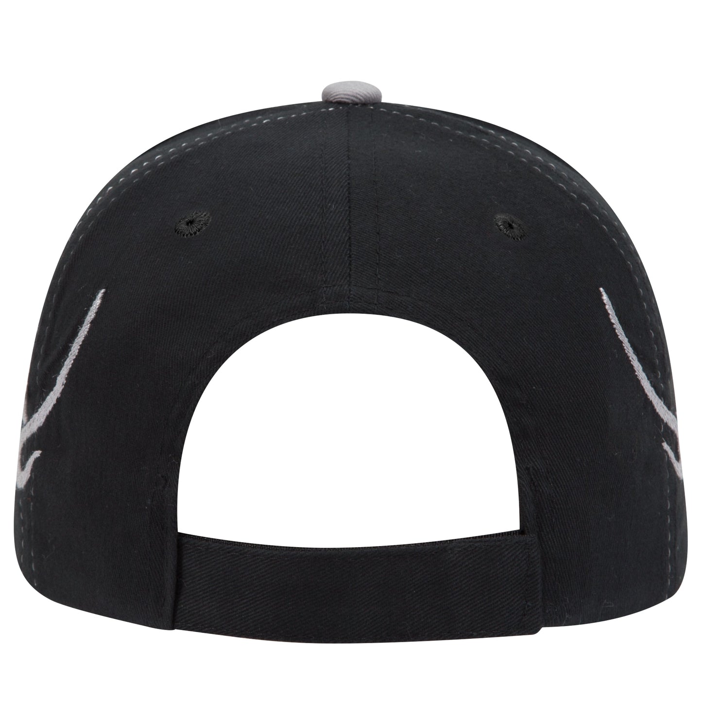 OTTO CAP 58-755 6 Panel Low Profile Baseball Cap US Flag Flame Design Hat