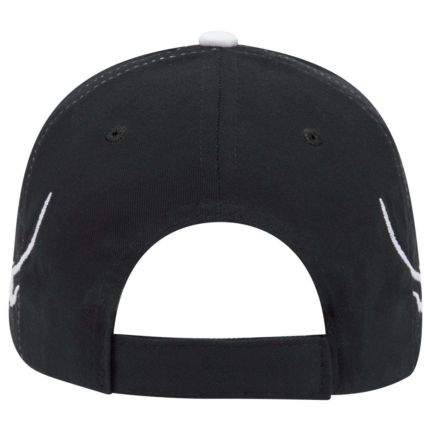 OTTO CAP 58-755 6 Panel Low Profile Baseball Cap US Flag Flame Design Hat