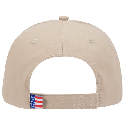 OTTO CAP 58-755 6 Panel Low Profile Baseball Cap US Flag Flame Design Hat