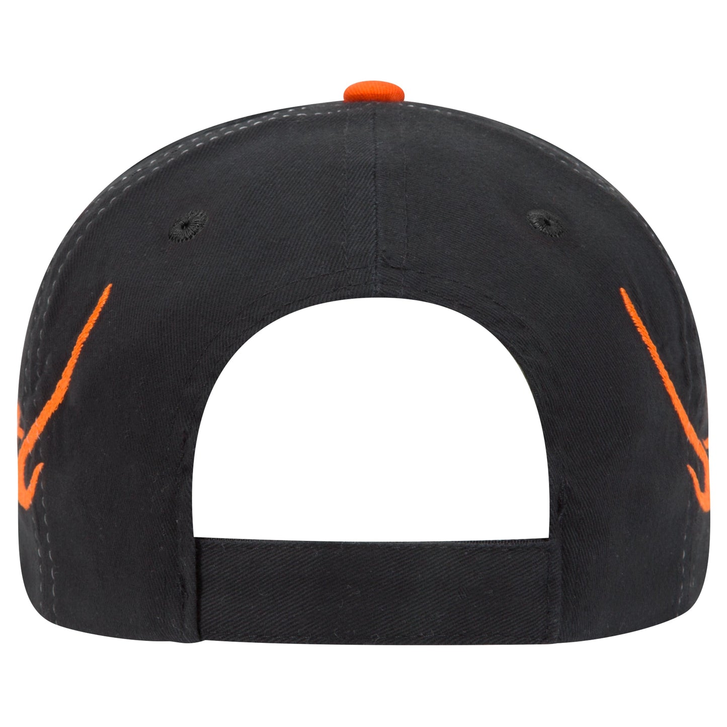 OTTO CAP 58-755 6 Panel Low Profile Baseball Cap US Flag Flame Design Hat