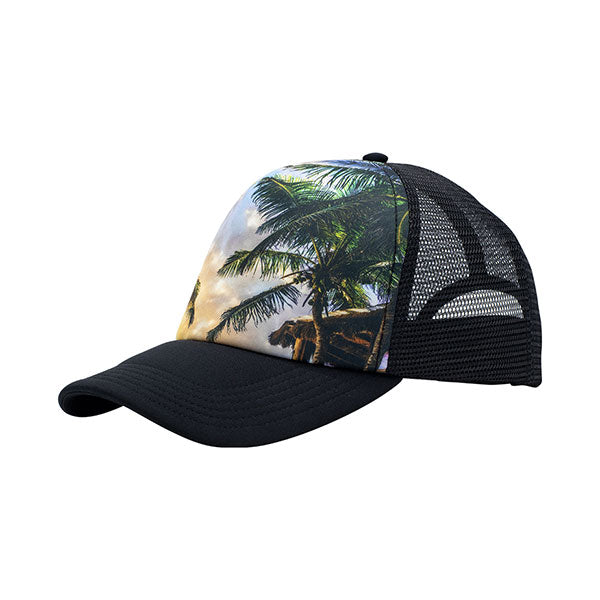 Mega Cap 6801E Sublimated Foam Trucker Cap