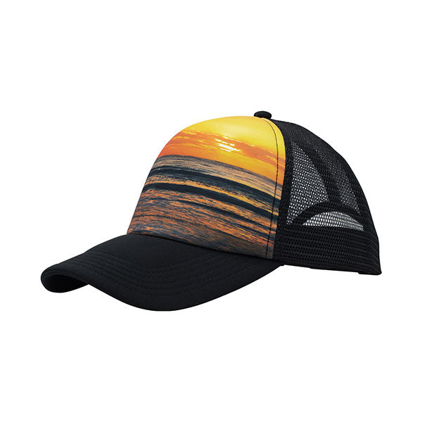 Mega Cap 6801E Sublimated Foam Trucker Cap