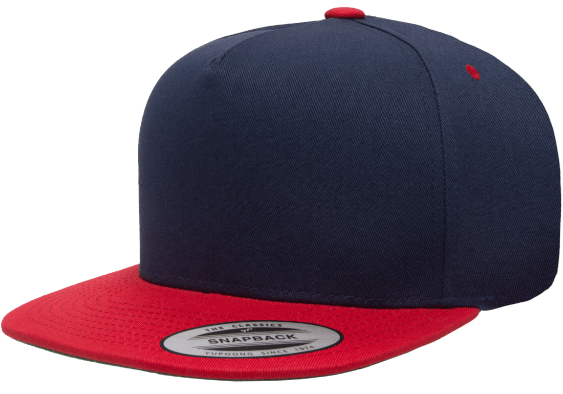 YP Classics, Yupoong 6007 5-Panel Cotton Twill Snaback Cap