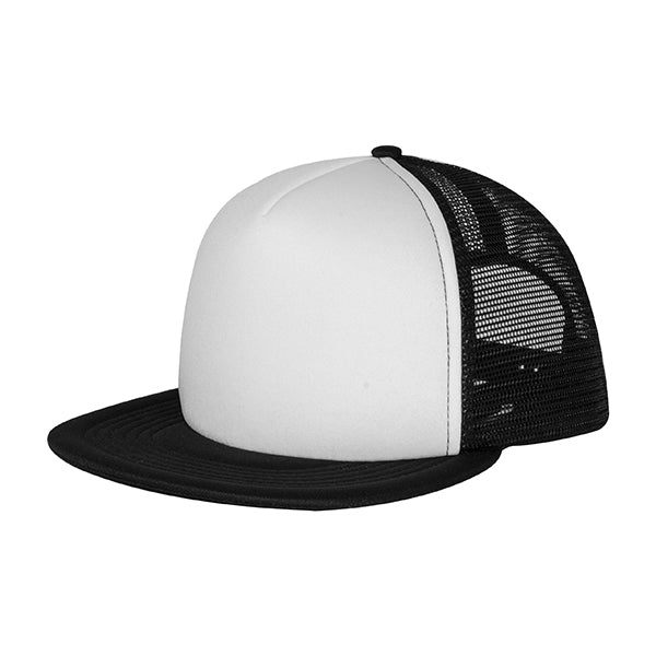 Mega Cap 6875B Flat Bill Snapback Trucker Cap