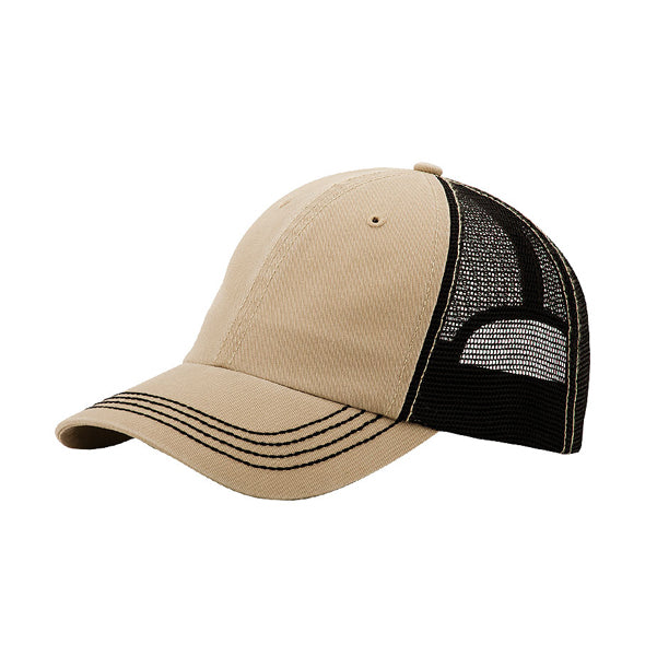 Mega Cap 6894 Washed Cotton Twill Trucker Cap