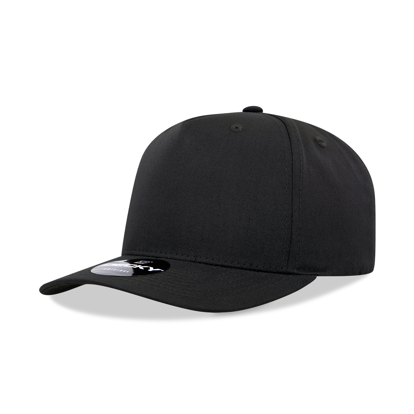 Decky 6024 Mid Profile Structured Hats 5 Panel Curved Bill Snapback Caps