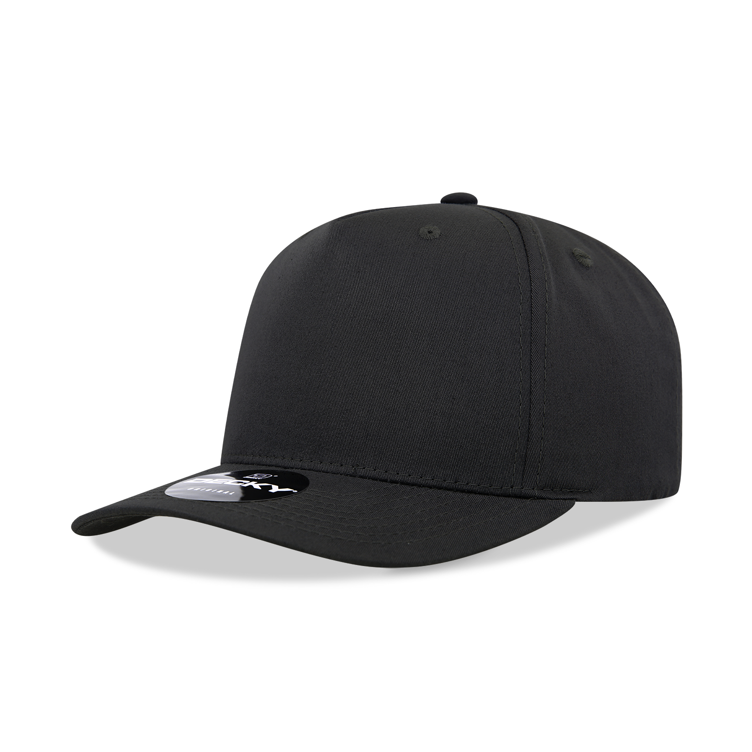 Decky 6024 Mid Profile Structured Hats 5 Panel Curved Bill Snapback Caps