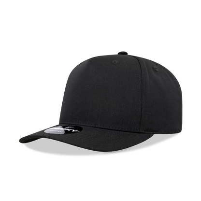 Decky 6024 Mid Profile Structured Hats 5 Panel Curved Bill Snapback Caps