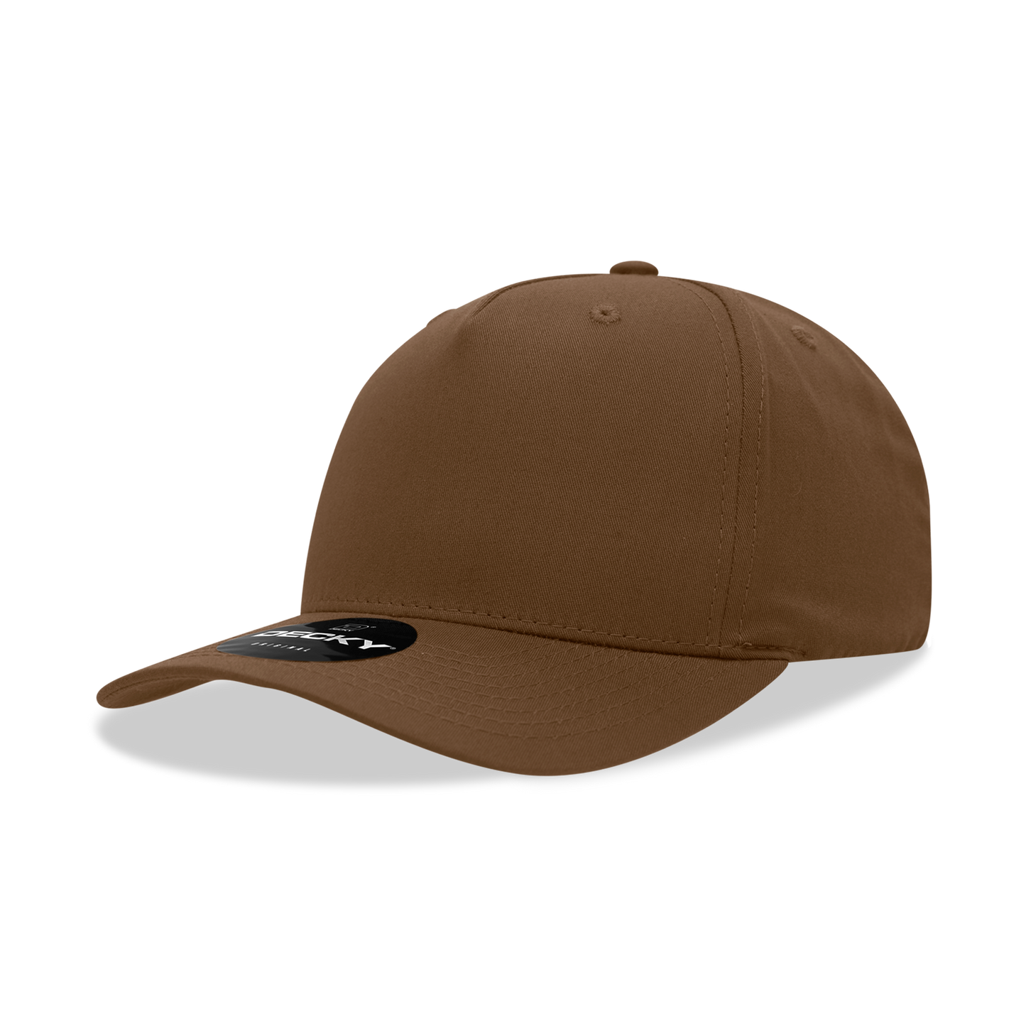 Decky 6024 Mid Profile Structured Hats 5 Panel Curved Bill Snapback Caps